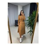 caddstore Camel Çan Triko Elbise
