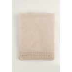 Cadeluz Lugo Pima Pamuk Krem Yüz Havlusu - 50 x 90 cm