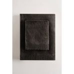 Cadeluz Soria Pima Pamuk Antrasit Havlu Seti - 50 x 90 cm - 30 x 50 cm