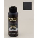 Cadence 0002 Siyah Premium Akrilik Boya 120 ml Pürüzsüz ve Kolay Temizlenebilir Özellikte