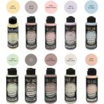 Cadence 120 ml Hybrid Akrilik Boya Seti 10'lu Pastel Renkler Açık Sarı Bebek Pembe Mavi