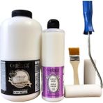 Cadence 2 Litre Beyaz Boya + 500 ml Parlak Vernik + Sünger Rulo ve Fırça Ekonomik Set