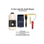 Cadence 2 LİTRE HANDY LAKE 004 ANTİK BEYAZ(KENDİNDEN VERNİKLİ)SET4