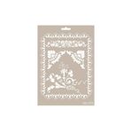 Cadence As575 - A4 Stencil Çiçekler,Çerçeve Tek Ebat