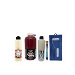 Cadence Banyo Mutfak Boyası-Cadence Multi H-055 Bordo 2Lt Pya 500Ml Taş Vernik Parlak 500Ml Ruloset Bordo Tek Ebat