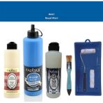 Cadence Banyo Mutfak - Multi H - 037 R mavi 500 ml Parlak Yüzey Astarı 250 ml Taş Vernik 250 ml Saten Rulo Set
