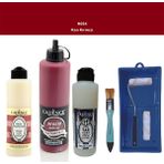 Cadence Banyo Mutfak - Multi H - 054 Kan Kırmızı 500 ml Parlak Yüzey Astarı 250 ml Taş Vernik 250 ml Saten Rulo Set