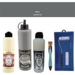 Cadence Banyo Mutfak - Multi H - 081 gr afiti gr i 500 ml Parlak Yüzey Ast 250 ml Taş Vernik Mat 250 ml Saten Rulo Set