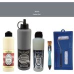 Cadence Banyo Mutfak - Multi H - 090 Koyu gr i 500 ml Parlak Yüzey Astarı 250 ml Taş Vernik 250 ml Saten Rulo Set