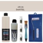Cadence Boya Fayans Tezgah B-Ambiente Islak Zemin Aw-06 Dantel 500ML Katalizör 30GR Mat Taş Vernik 250 Saten Rulo Set