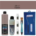 Cadence Boya Fayans Tezgah B-Ambiente Islak Zemin Aw-17 Vizon 500ML Katalizör 30GR Mat Taş Vernik 250 Saten Rulo Set