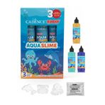 Cadence Boya Kooky Aqua Slime Deniz Canlıları Seti Kendin Yap Sihirli Su Oyunu 3x90ml