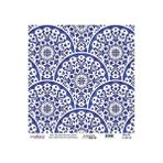 Cadence Çini Desen Mavi Tonlar Cadence Pirinç Dekopaj - K029 - Renkli