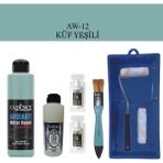 Cadence Fayans Tezgah B - Ambiente Islak Zemin Aw - 12 Küf Yeşil 250 ml Katalizör 20 gr Taş Vernik 120 Saten Rulo Set