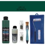 Cadence Fayans Tezgah B - Ambiente Islak Zemin Aw - 14 Zümrüt 250 ml Katalizör 20 gr Taş Vernik Mat 120 Saten Rulo Set