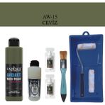 Cadence Fayans Tezgah B - Ambiente Islak Zemin Aw - 15 Ceviz 250 ml Katalizör 20 gr Taş Vernik Mat 120 Saten Rulo Set