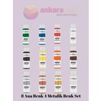 Cadence HARMONY AKRİLİK BOYA 59 ML 8 ANA RENK 4 METALİK RENK