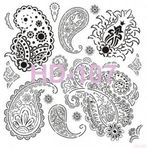 Cadence Home Decor HD-107 Stencil 45x45 cm Boyama Şablonu