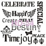 Cadence Home Decor HD-54 Stencil 45x45 cm Boyama Şablonu