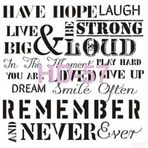 Cadence Home Decor HD-57 Stencil 45x45 cm Boyama Şablonu