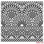 Cadence Home Decor HDM-103 Midi Stencil 25x25 cm Boyama Şablonu