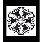 Cadence Home Decor HDM-118 Midi Stencil 25x25 cm Boyama Şablonu