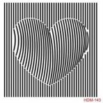 Cadence Home Decor HDM-143 Midi Stencil 25x25 cm Boyama Şablonu