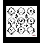 Cadence Home Decor HDM-16 Midi Stencil 25x25 cm Boyama Şablonu