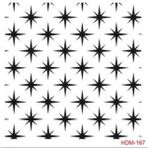 Cadence Home Decor HDM-167 Midi Stencil 25x25 cm Boyama Şablonu