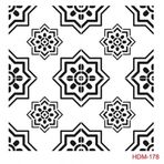 Cadence Home Decor HDM-178 Midi Stencil 25x25 cm Boyama Şablonu
