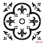 Cadence Home Decor HDM-180 Midi Stencil 25x25 cm Boyama Şablonu