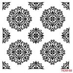 Cadence Home Decor HDM-68 Midi Stencil 25x25 cm Boyama Şablonu
