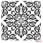 Cadence Home Decor HDM-77 Midi Stencil 25x25 cm Boyama Şablonu