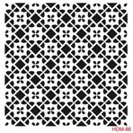 Cadence Home Decor HDM-86 Midi Stencil 25x25 cm Boyama Şablonu