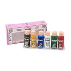 Cadence Kooky Kumaş Boyası 6 Lı Set 59 ml Renkli Çocuklar İçin Özel Üretim
