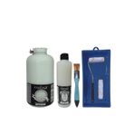 Cadence Mobilya Boyası-Cadence Multisurface H-089 Küf Yeşili 2000Ml Ultimate Vernik Mat 500Ml Saten Rulo Set Küf Yeşili Tek Ebat