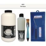 Cadence Mobilya Boyası - Multisurface H - 002 Pak Beyaz 2lt Ultimate Parlak Vernik 500 ml Saten Rulo Set
