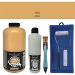 Cadence Mobilya Boyası - Multisurface H - 013 Amber 2lt Ultimate Parlak Vernik 500 ml Saten Rulo Set