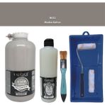Cadence Mobilya Boyası - Multisurface H - 022 M Kahve 2000 ml Ultimate Vernik Mat 500 ml Saten Rulo Set