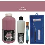 Cadence Mobilya Boyası - Multisurface H - 028 V Pembe 2000 ml Ultimate Vernik Mat 500 ml Saten Rulo Set