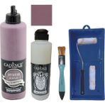 Cadence Mobilya Boyası - Multisurface H - 029 Camelot 500 ml Ultimate Vernik Parlak 250 ml Saten Rulo Set