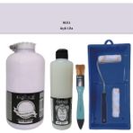 Cadence Mobilya Boyası - Multisurface H - 031 Açık Lila 2000 ml Ultimate Vernik Mat 500 ml Saten Rulo Set
