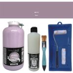 Cadence Mobilya Boyası - Multisurface H - 033 Irıs 2000 ml Ultimate Vernik Mat 500 ml Saten Rulo Set