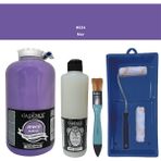 Cadence Mobilya Boyası - Multisurface H - 034 Mor 2000 ml Ultimate Vernik Mat 500 ml Saten Rulo Set