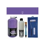 Cadence Mobilya Boyası - Multisurface H - 034 Mor 2lt Ultimate Parlak Vernik 500 ml Saten Rulo Set