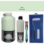 Cadence Mobilya Boyası - Multisurface H - 045 Pastel Yeşil 2000 ml Ultimate Vernik Mat 500 ml Saten Rulo Set