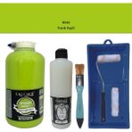 Cadence Mobilya Boyası - Multisurface H - 046 Fıstık Yeşil 2lt Ultimate Parlak Vernik 500 ml Saten Rulo Set