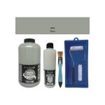 Cadence Mobilya Boyası - Multisurface H - 050 Yosun 2000 ml Ultimate Vernik Mat 500 ml Saten Rulo Set