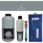 Cadence Mobilya Boyası - Multisurface H - 058 Koyu Arduvaz gr i 2000 ml Ultimate Vernik Mat 500 ml Saten Rulo Set