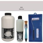 Cadence Mobilya Boyası - Multisurface H - 065 Ufuk gr isi 2000 ml Ultimate Vernik Mat 500 ml Saten Rulo Set